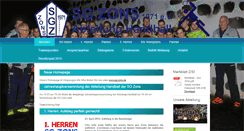 Desktop Screenshot of handball-sgzons.de